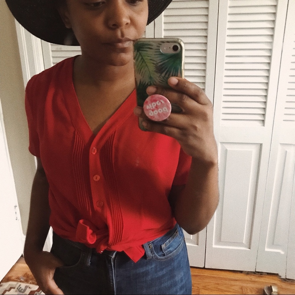 Red Vintage Danny & Nicole Blouse